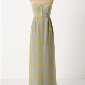 Anthropologie - quilted pastiche maxi